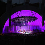Hollywood Bowl at night during KCRW Concert featuring Adele